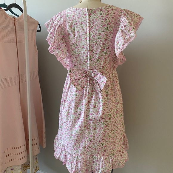 American girl x LoveShackFancy Floral Flutter Day Dress Girls Size 16 - Picture 3 of 7
